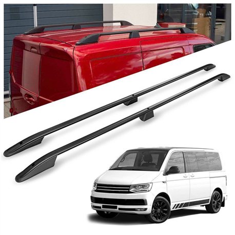 Roof rails for Volkswagen VW Multivan T6 L2 LWB 2015-2019 Elegance Aluminu