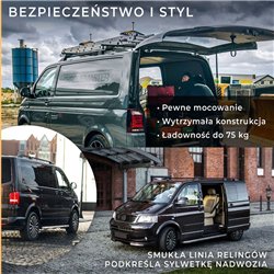 Roof rails for Volkswagen VW Multivan T6 L2 LWB 2015-2019 Elegance Aluminu