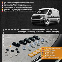 Bonnet guard for Renault Master E-Tech Electric II XDD/RDA 2024- Black ABS