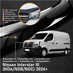 Bonnet guard for Nissan Interstar III (NDA/NDB/NDC) 2024- | Black ABS