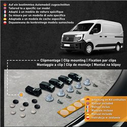 Bonnet guard for Nissan Interstar III (NDA/NDB/NDC) 2024- | Black ABS