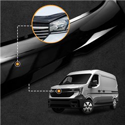 Bonnet guard for Nissan Interstar III (NDA/NDB/NDC) 2024- | Black ABS