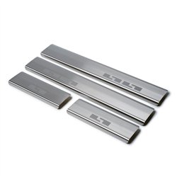 Sill trims for Volkswagen VW Touran II (5T) 2015- | Silver steel brushed