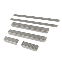 Listwy progowe do Skoda Yeti I (5L) 2009-2017 | stal szczotkowane