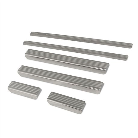 Listwy progowe do Skoda Yeti I (5L) 2009-2017 | stal szczotkowane