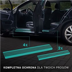 Listwy progowe do Skoda Yeti I (5L) 2009-2017 | stal szczotkowane