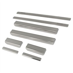 Sill trims for Skoda Octavia Station Wagon II 1Z 2005-2013 steel brushed