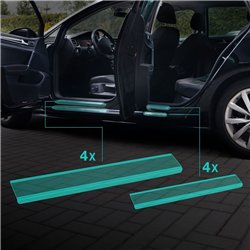 Sill trims for Volkswagen VW Golf Sportsvan I AUV 2014-2020 steel carbon-s