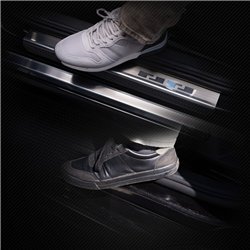 Sill trims for Chevrolet Malibu Sedan I KL1G 4D 2012-2014 steel brushed