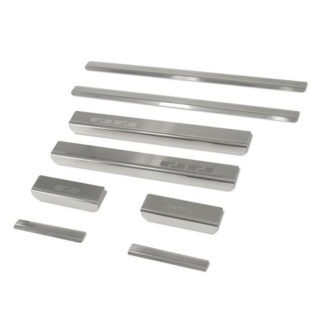 Sill trims for Volkswagen VW CC Coupe I 3C/35 2012-2016 steel brushed