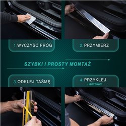 Listwy progowe DR Automobiles EVO 5 I 5D 2019- | stal szczotkowane