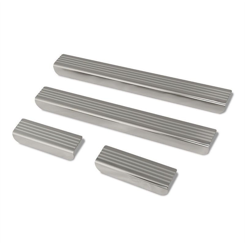 Sill trims for Nissan Ariya I (FE0E) 2022- | Silver steel brushed