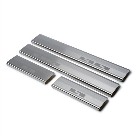Sill trims for BAIC Beijing 5 (X55) 2022- | Silver steel brushed