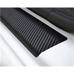 Front sill trims for Opel Vivaro B X82 2014-2019 Black Grey carbon-style