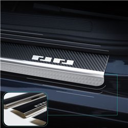 Listwy progowe Volkswagen VW Polo Hatchback VI AW/BZ 5D 2017- stal karbo