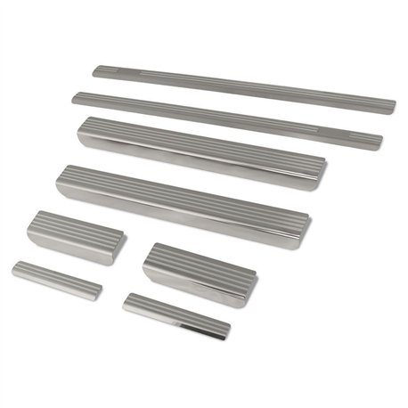 Sill trims for Dodge Journey I (JC | JC49) 2008-2020 Silver steel brushed