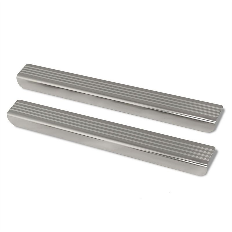 Front sill trims for Ford Tourneo Custom I V362 2012-2023 steel brushed