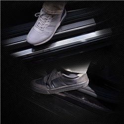 Front sill trims for Ford Tourneo Connect III Mk3 V761 2022- steel brushed