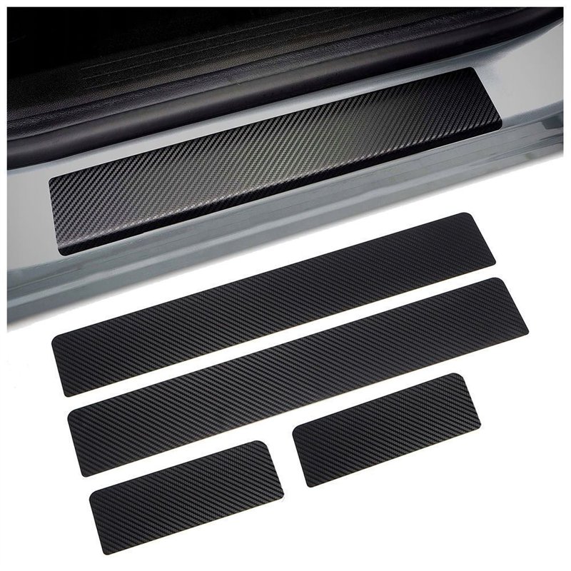 Sill trims for Mazda CX-7 I (ER) 2007-2013 | Black Grey carbon-style