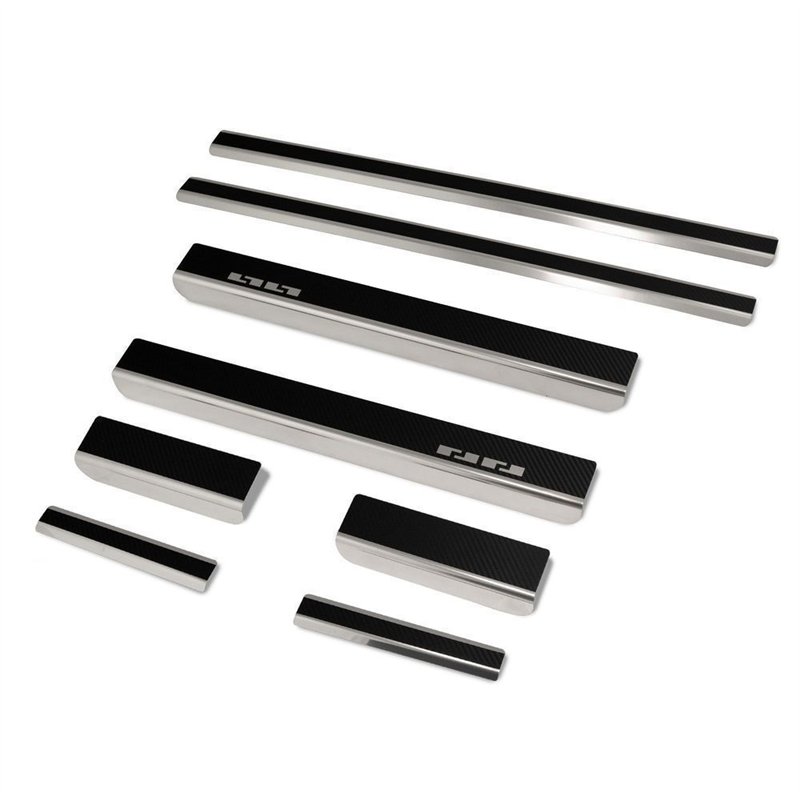 Sill trims for SEAT Mii Hatchback I AA KF/KE 5D 2012-2021 steel carbon-sty