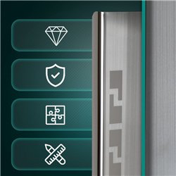 Sill trims for Mazda CX-30 I (DM) 2019- | Silver steel brushed