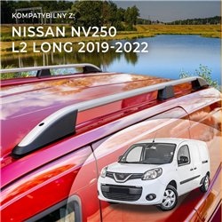 Relingi dachowe Nissan NV250 I W L2 2019-2022 Aluminium plastik
