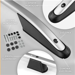 Relingi dachowe Nissan NV250 I W L2 2019-2022 Aluminium plastik