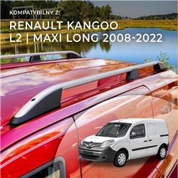 Relingi dachowe Renault Kangoo II FW/KW L2 Maxi 2008-2022 Alumi