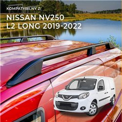 Relingi dachowe Nissan NV250 I W L2 2019-2022 Aluminium plastik