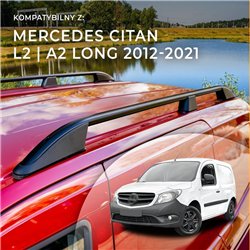 Relingi dachowe Mercedes Citan W415 L3 A3 2012-2021 Aluminium p