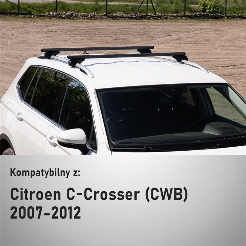 Roof rack for Citroen C-Crosser I CWB V 2007-2012 Boldbar Alpha V1 Aluminu