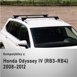 Bagażnik dachowy do Honda Odyssey IV RB3-RB4 2008-2012 Alu