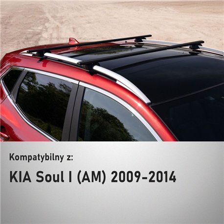 Bagażnik dachowy do KIA Soul (AM) 2009-2014 | Solidbar BLT Stal