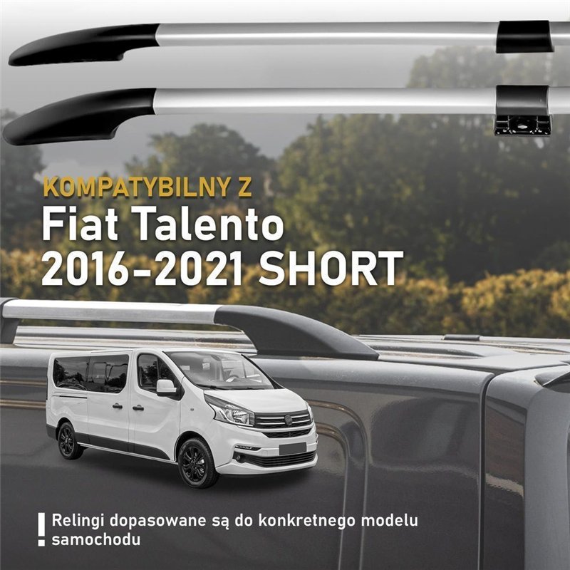 Relingi dachowe dzielone Fiat Talento II 296 X82 L1 SWB 2016-2021