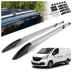 Split roof rails for Renault Trafic III FG/JG L1 SWB 2014- Solid Aluminum