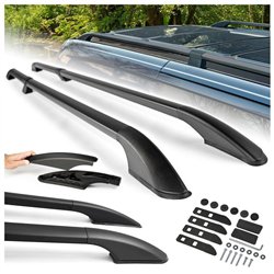 Split roof rails for Renault Trafic III FG/JG L1 SWB 2014- Solid Aluminum