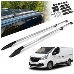 Split roof rails for Renault Trafic III FG/JG L1 SWB 2014- Solid Aluminum
