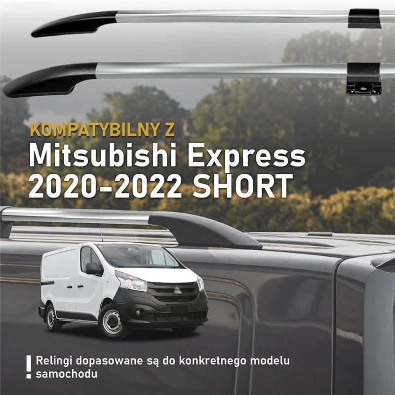 Relingi dachowe dzielone Mitsubishi Express IV X82 SN L1 SWB 2020-2022 S
