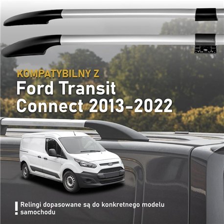 Relingi dachowe dzielone Ford Transit Connect II Mk2 V408 L1 SWB 2013-20