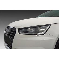 Headlight covers for Audi A1 Hatchback I (8X) 3D 2010-2018 | Black ABS