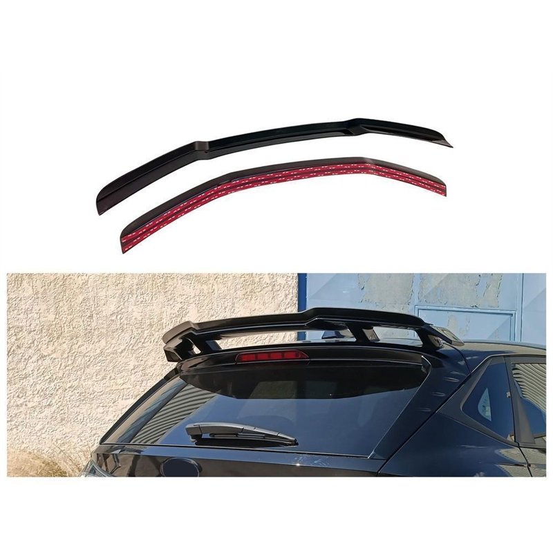 Roof spoiler cover for Hyundai i20 Hatchback III BC3/BI3 N 2021- Black ABS