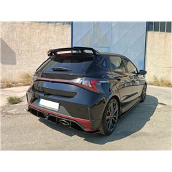 Roof spoiler cover for Hyundai i20 Hatchback III BC3/BI3 N 2021- Black ABS