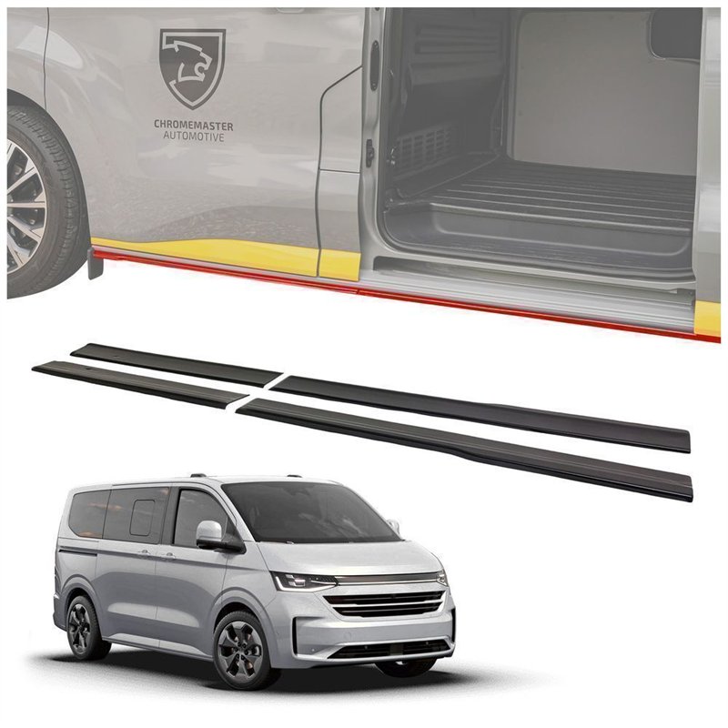 Side skirt extensions for Volkswagen VW Caravelle T7 L2 LWB 2025- ABS