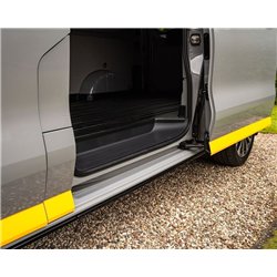 Side skirt extensions for Volkswagen VW Transporter T7 L2 LWB 2025- ABS