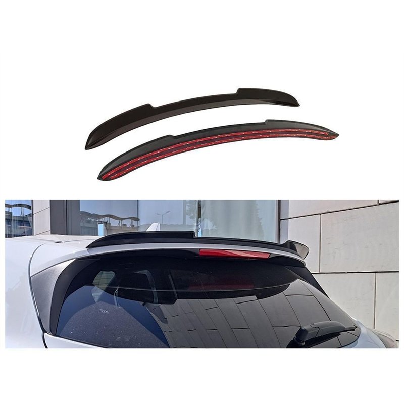 Roof spoiler cover for Ford Puma II (J2K) 2020- | Black ABS plastic Shiny