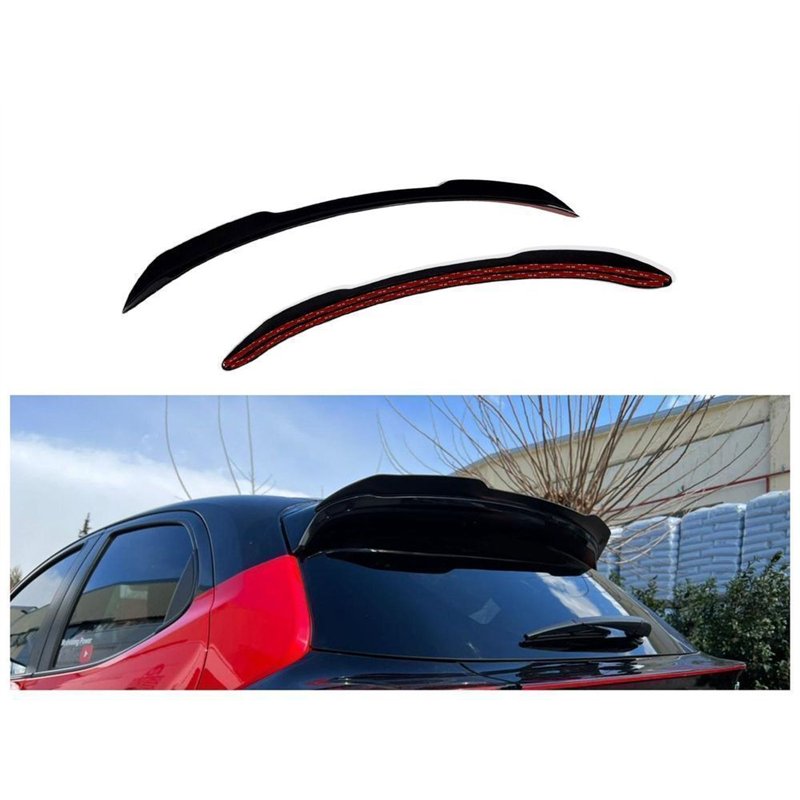 Roof spoiler cover for Toyota Yaris Hatchback IV XP210 5D 2020- Black ABS