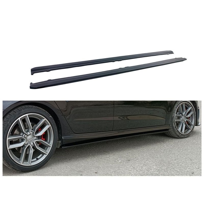 Side skirt extensions for Audi A3 Hatchback III 8V S-Line 3D 2012-2020 ABS