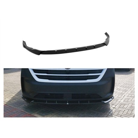 Front splitter for Volkswagen VW Caravelle (T7) 2025- | Black ABS