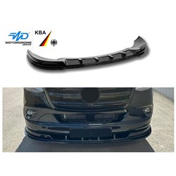 Front splitter for Mercedes Sprinter (W907) 2018- | Black ABS plastic Shiny