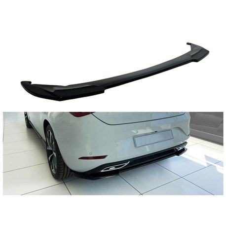 Rear bumper lip for SEAT Leon Hatchback IV (KL) FR 5D 2020- | Black ABS